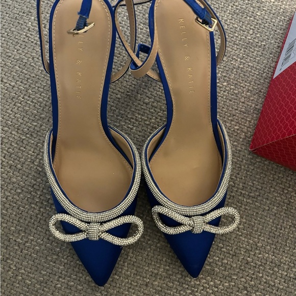 Kelly & Katie Blaken Satin Rhinestone Heels – Size 9.5 - Picture 8 of 8
